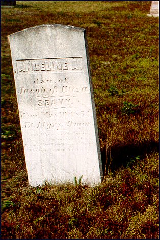 Headstone of Angeline Seavey