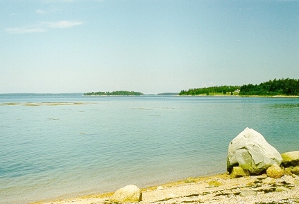 photograph of 
Eggemoggin Reach from Naskeag Point, Summer 1998