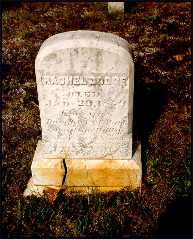 Headstone of Rachel Dodge